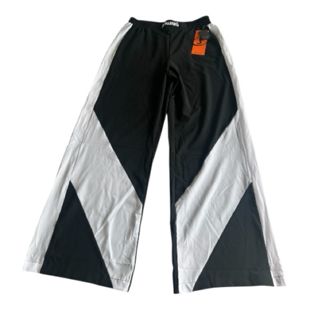 Spalding Black & White Sports True to the Game Pants. Size L.
